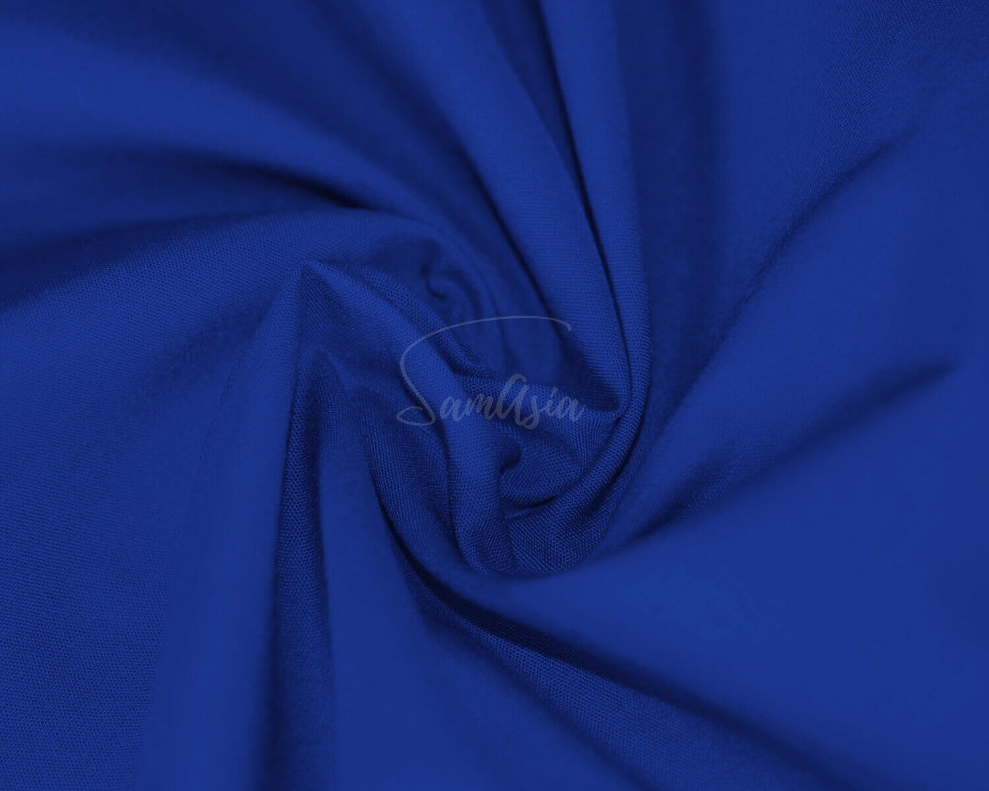 Plain Royal Blue Polycotton Fabric for Dressmaking, Art & Craft, Sewing, Quilting | 45'' - 115 cm Wide| Precut Length 3m