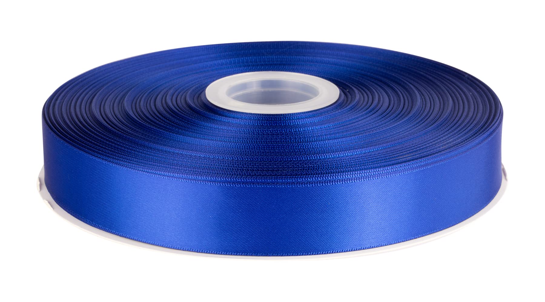 Double Faced Satin Ribbon, 25mm X 91M, Solid Polyester Ribbon for Gift Wrapping, Crafts, Wedding Party Ceremony Decoration, Floral Arrangement, Sewing (Cobalt)