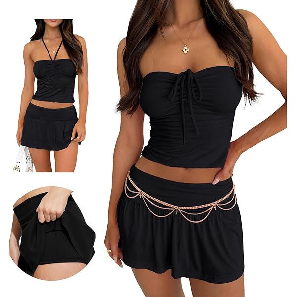 Robe Mi-longue En Dentelle Sans Manches à Volants En Noir - Retro