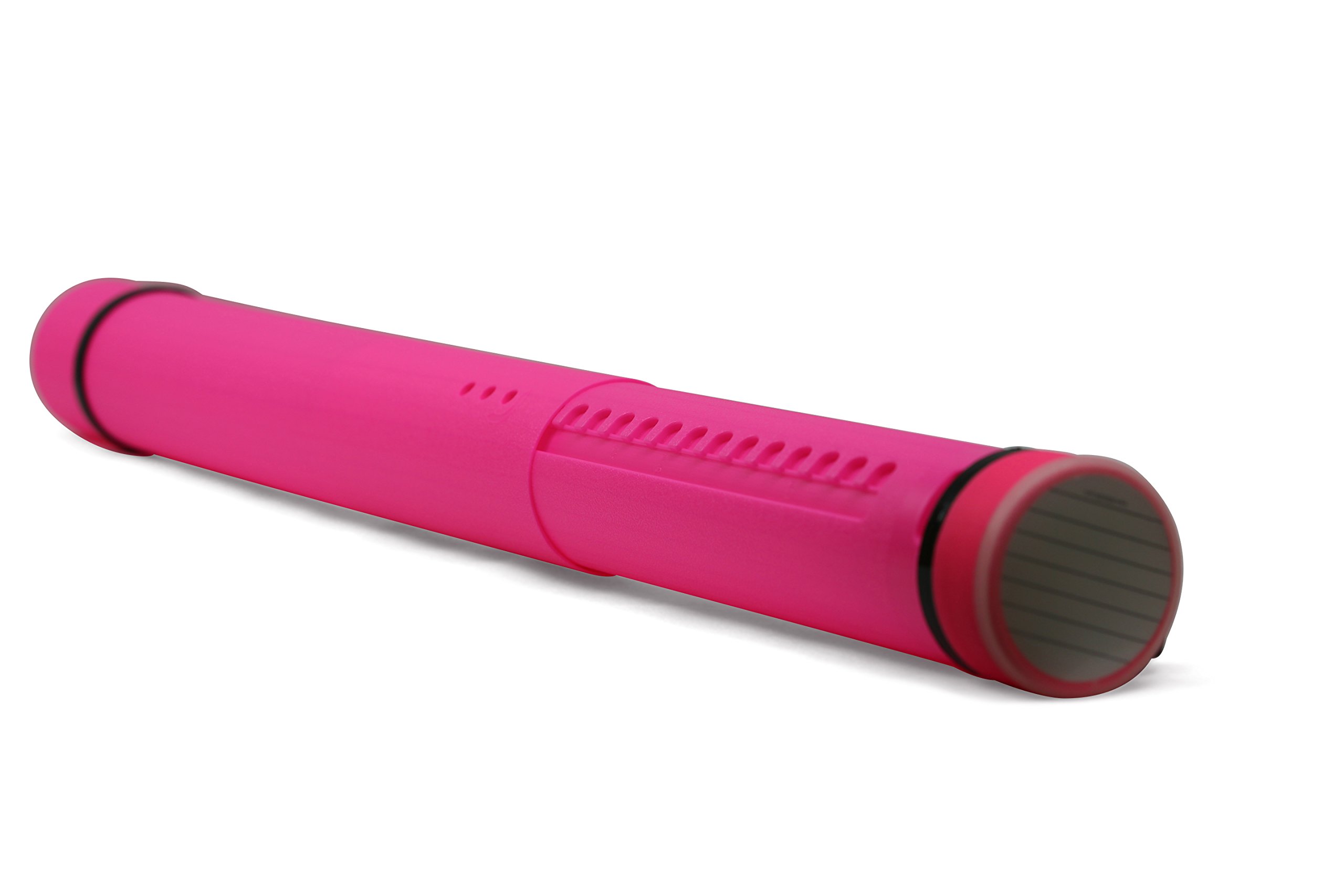 Nozlen Document Poster Tube Hot Pink Plastic Storage Tube Expands
