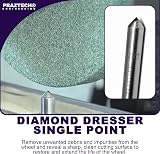 PRAZTECH Diamond Dresser Single Point Grinding Wheel Tool 2.00 Carat Tapered view 3