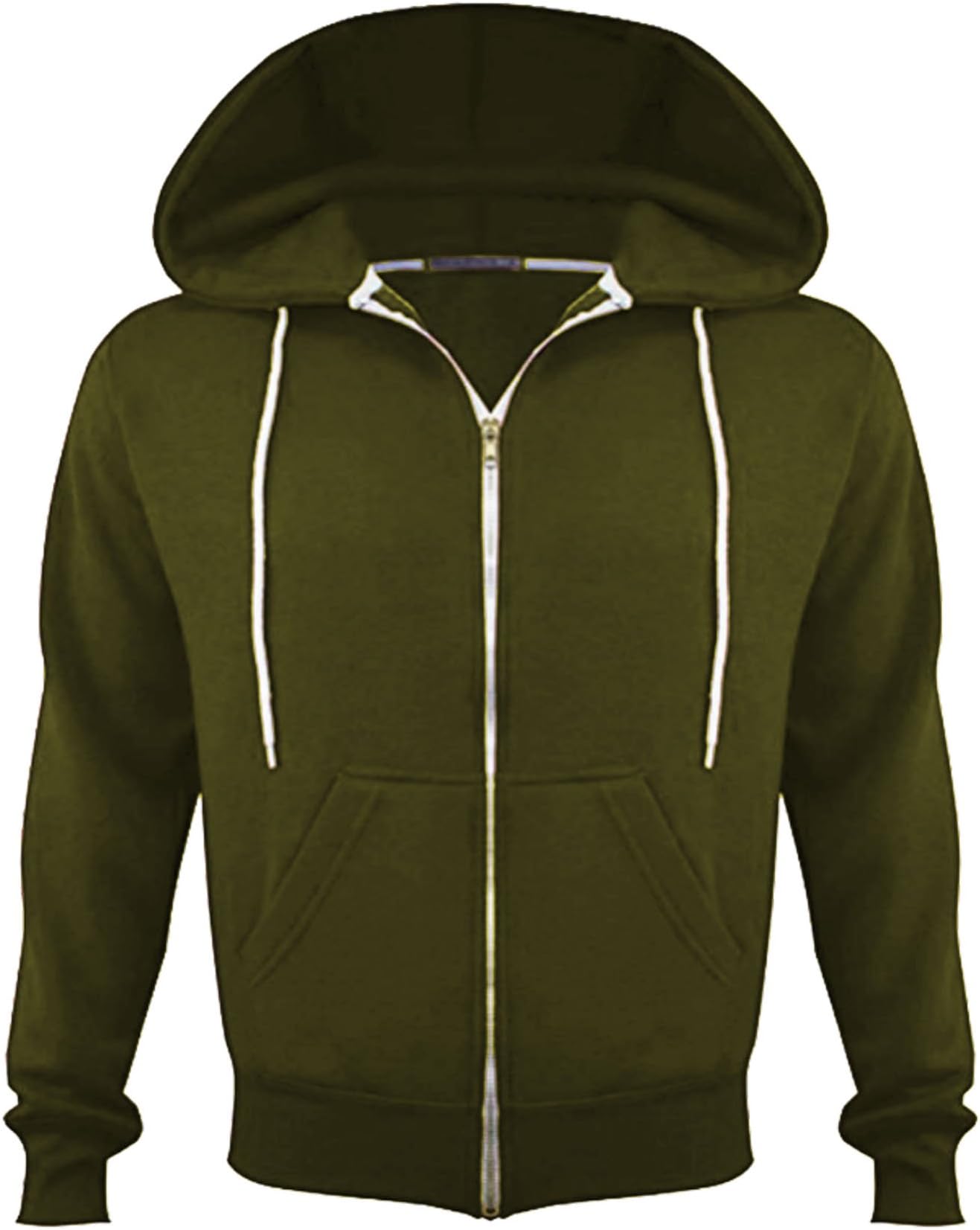 Vanilla Inc ® Mens New Fleece PLUS BIG SIZE Hooded Sweatshirt Hoodie Top Jacket Zip Hoody Jumper Plain Up Zipper S-5XL