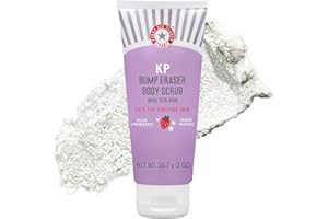 First Aid Beauty - KP Bump Eraser Body Scrub with 10% AHA, Keratosis Pilaris Exfoliator with Glycolic and Lactic acids, Helps