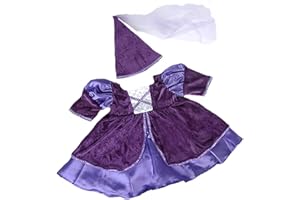 STUFFEMS TOY SHOP Medieval Princess Costume Teddy Bear Clothes Fits Most 14"-18" Build-a-Bear and Make Your Own Stuffed Animals