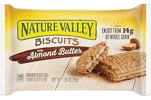 NATURE VALLEY General Mills SN47879 Cinnamon Biscuits, w/Almond Butter, 1.35 oz., 16/BX, Multi
