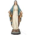 BC Catholic Our Lady of Grace Statue, Virgin Mary Figure for Altar, Religious Gfit to Mom, Catholic Statue Home Decor, 10.8 inch H, Hand Painted by Buildclassic (Elegant)