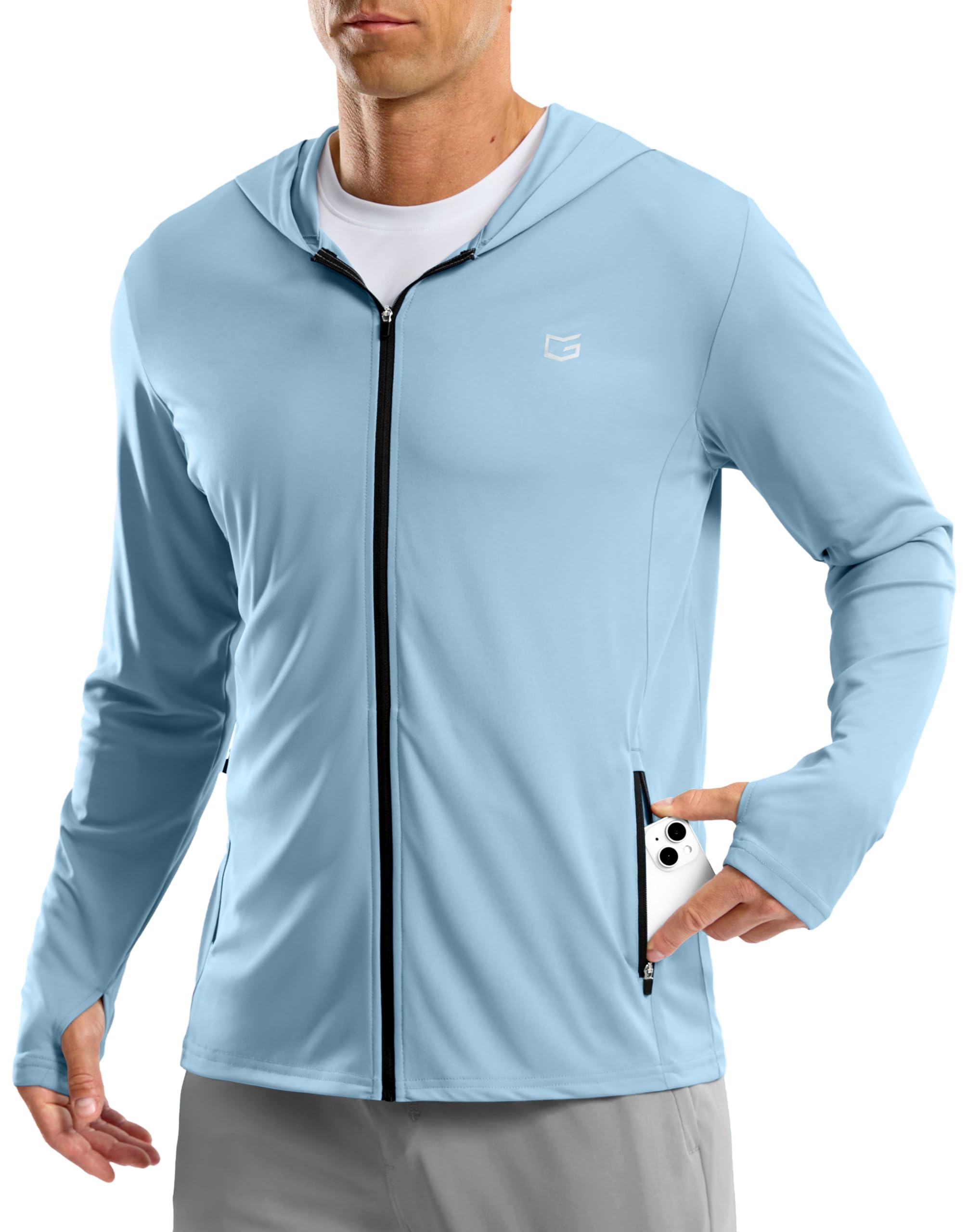 G Gradual Men's UPF 50+ Sun Protection Hoodie