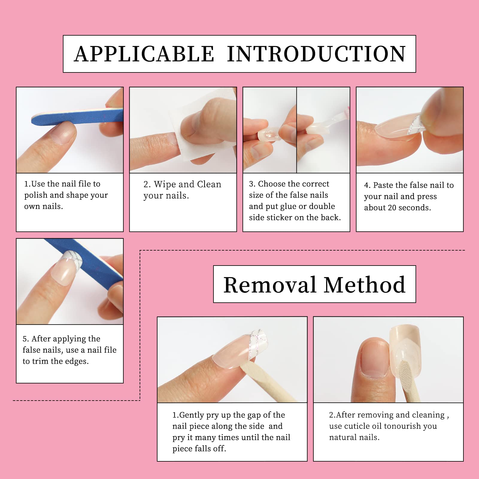 Elevenail Handmade Press on Nails Full Cover Luxurious 3D Crystal False Nails Super Extra Long Stiletto Diamonds Art Decoration Fake Nails Manicure Kit Nail Art Tips Gift for Women Girls Wedding Party - Image 8