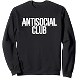 Amazon.com: Antisocial Club - Sudadera con capucha para club antisocial :  Ropa, Zapatos y Joyería