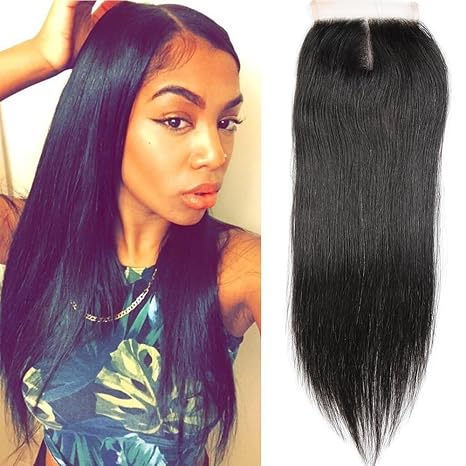 12 Inch Hotbaby Hair Brazilian Straight Hair 1 Piece Closure
