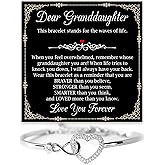 VIRAGIL Unique Granddaughter Infinity Heart Bracelet, Thoughtful Gift from Grandma Grandpa, Perfect for Holidays, Birthdays, Milestones, or Special Family Gatherings