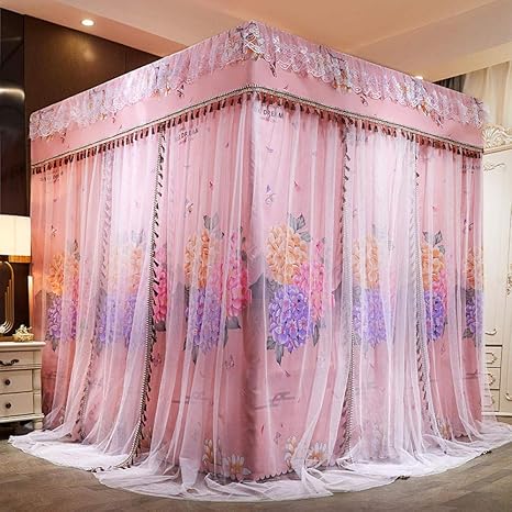 GYPPG Bodenstehendes dreitüriges Moskitonetz Haushalt Prinzessin