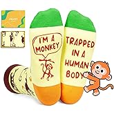 Zmart Funny Socks for Women Men - Sloth Monkey Gifts, Wolf Panda Fox Socks for Teens