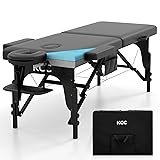 KCC Memory Foam Massage Table Premium Portable