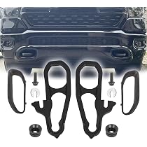 thumbnail interactive-video image 1 of TA Heavy Duty Front Tow Hooks With Bezels – Ram 1500 DT 2019-2024, Solid Steel, Black, Direct Replacement 1 of 6