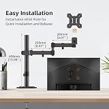 Bracwiser Single Monitor Arm Desk Mount 13-32 inch 10kg VESA 75x75/100x100 view 5
