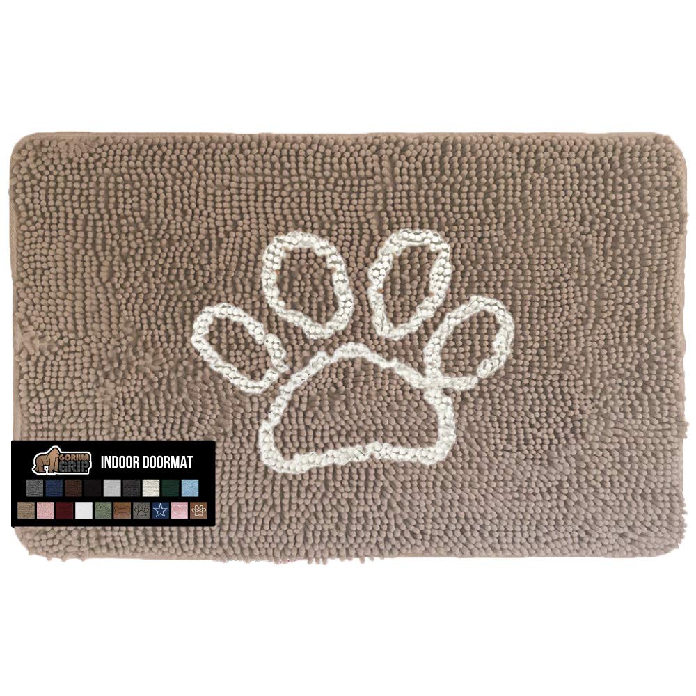 Buy Gorilla Grip Soak Stopper Absorbent Chenille Indoor Doormat, Rubber