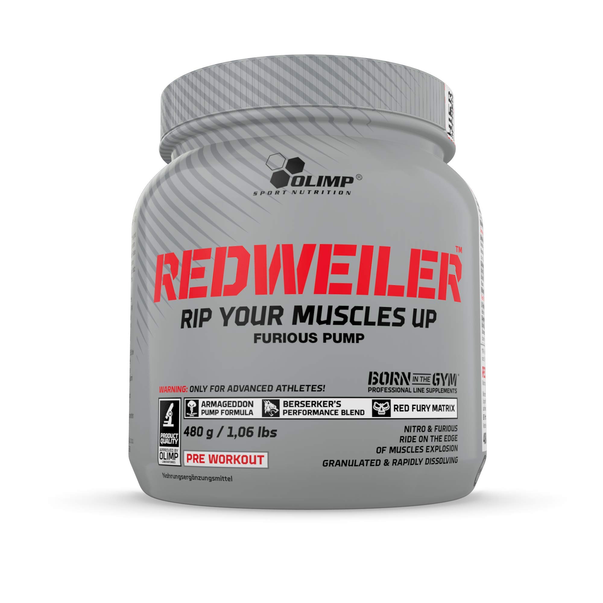 Olimp Redweiler Powder 480g - Orange Flavour