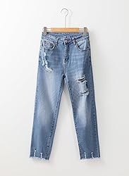 EVALESS Womens Jeans Stretchy High Waisted Pull On