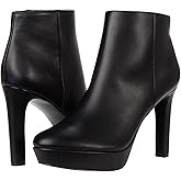 Nine West Glow Up3 Black2 Almond Toe Stiletto Heel Platform Fashion Ankle Boots
