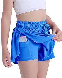 KEREDA Girls Flowy Shorts,Butterfly Shorts for Teen