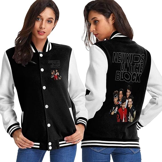 Amazon Co Jp かわいい スリムな女性の上着 女性のふわふわの暖かい野球ユニフォーム New Kids On The Block ランニング 野球 日常生活活動 レディース パーカー ファッション