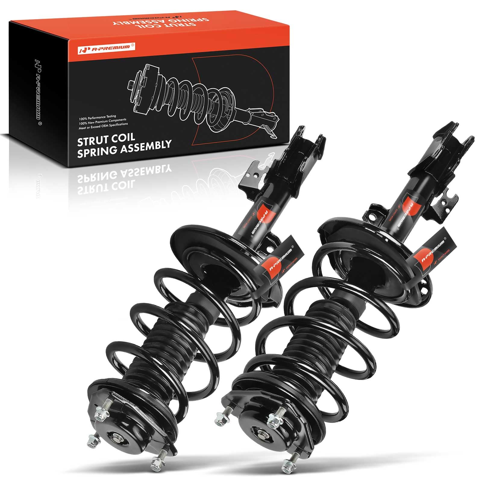 Photo 1 of A-Premium Front Pair (2) Complete Strut and Coil Spring Assembly Compatible with Toyota Highlander 2014 2015 2016 2017 2018, Driver and Passenger Side