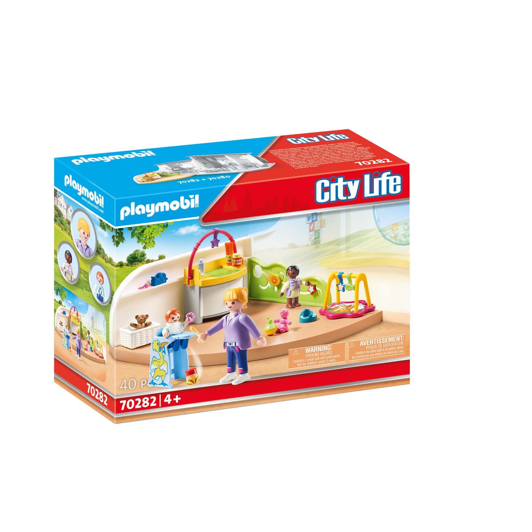 PLAYMOBIL 70282 City Life Toddler Room, for Children Ages 4+