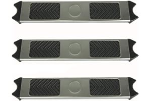 Aqua Select Replacement Stainless Steel Pool Ladder Steps with Non-Slip Grip Pads | Pack of 3 | Fits 1.90" OD Ladders for Above Ground or Inground Swimming Pools | 250 Pound Capacity