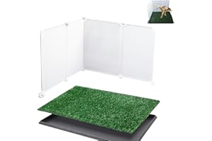 Bencacawinstyle Male Dog Pee Wall,Fit for Most Dog Grass Pee Pad, Prevent Peeing Off The Side of Pad, Easy to Clean.(Grass and Tray are not Included)
