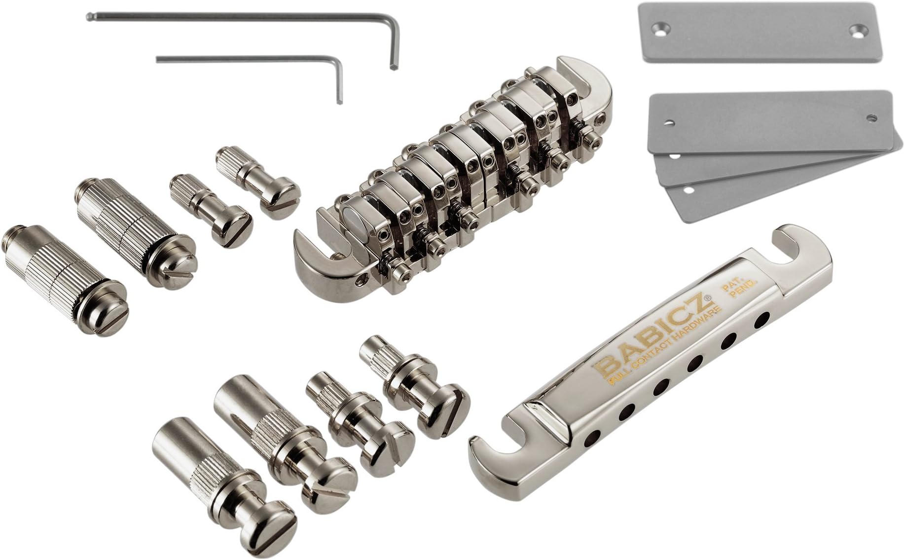 Full Contact Hardware Tune-O-Matic Guitar Bridge, Chrome