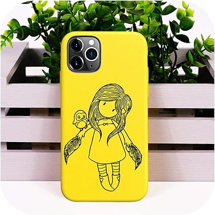 Amazon 漫画ラインサントロgorjuss女の子電話ケース黄色キャンディーfor Iphone 6 6 S 7 8 X Xs Xr 11promaxカバーファンダソフトシリコーンtpu Y6021a For Iphone 11 ケース カバー 通販
