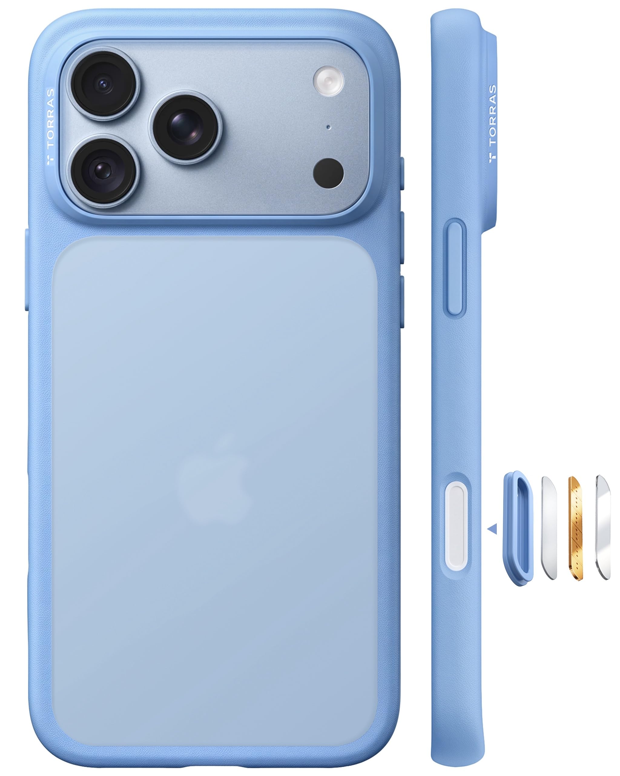 TORRAS Funda a prueba de golpes para iPhone 18 Pro Glacier Blue, 2026 actualizado