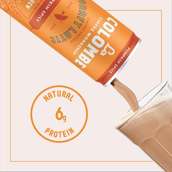 LA COLOMBE, COFFEE DRAFT LATTE PUMPKIN SPICE, 4 COUNT, 9 FL OZ