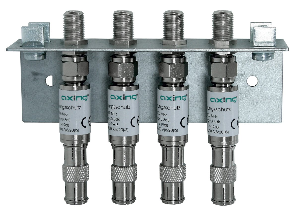 Axing QEW 4-20 earthing angle grounding rail bracket (row, surge protection, 4-Piece)