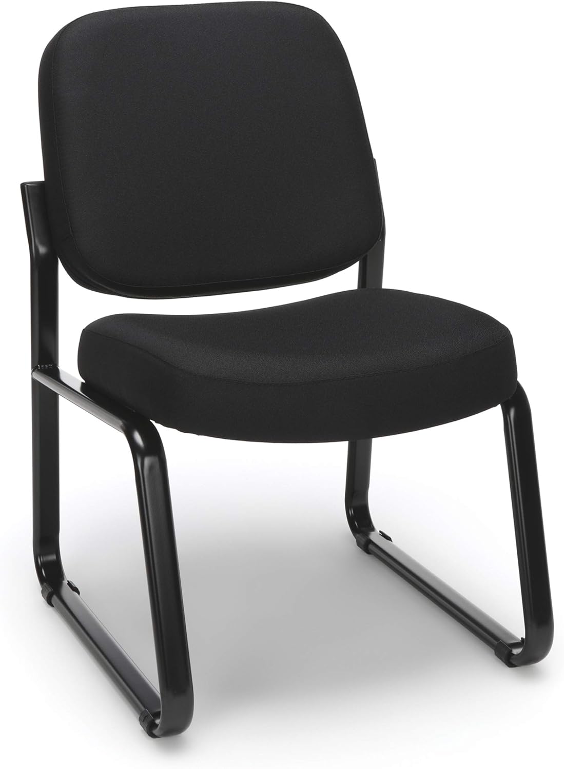OFM Core Collection Armless Fabric Guest and Reception Chair, in Black: Furniture & Decor