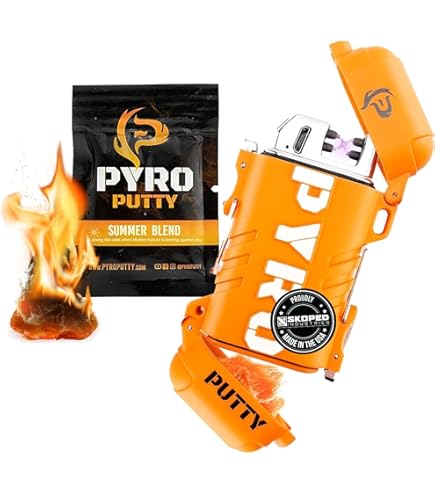 thumbnail image 2 of Phone Skope PYRO Putty Fire Starter - Winter Summer Eco Blend Survival Fire 2 Pack 2 of 9