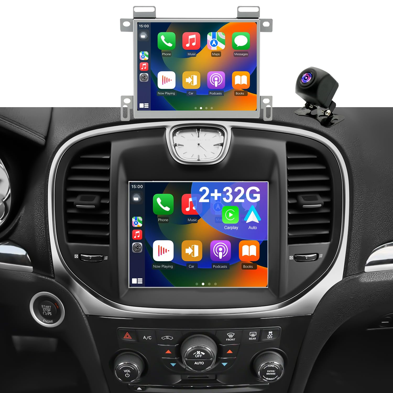 Photo 1 of Car Radio Upgrade for Dodge Charger 2011-2014, Dodge Journey 2011-2020, Chrysler 300/300C 2011-2014, Touchscreen Car Stereo,Wireless CarPlay Android Auto Bluetooth 5GWiFi (Only Fit 8.4inch Screen)