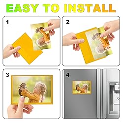CHUNNIAO Yellow Magnetic Picture Frame 4X6 for