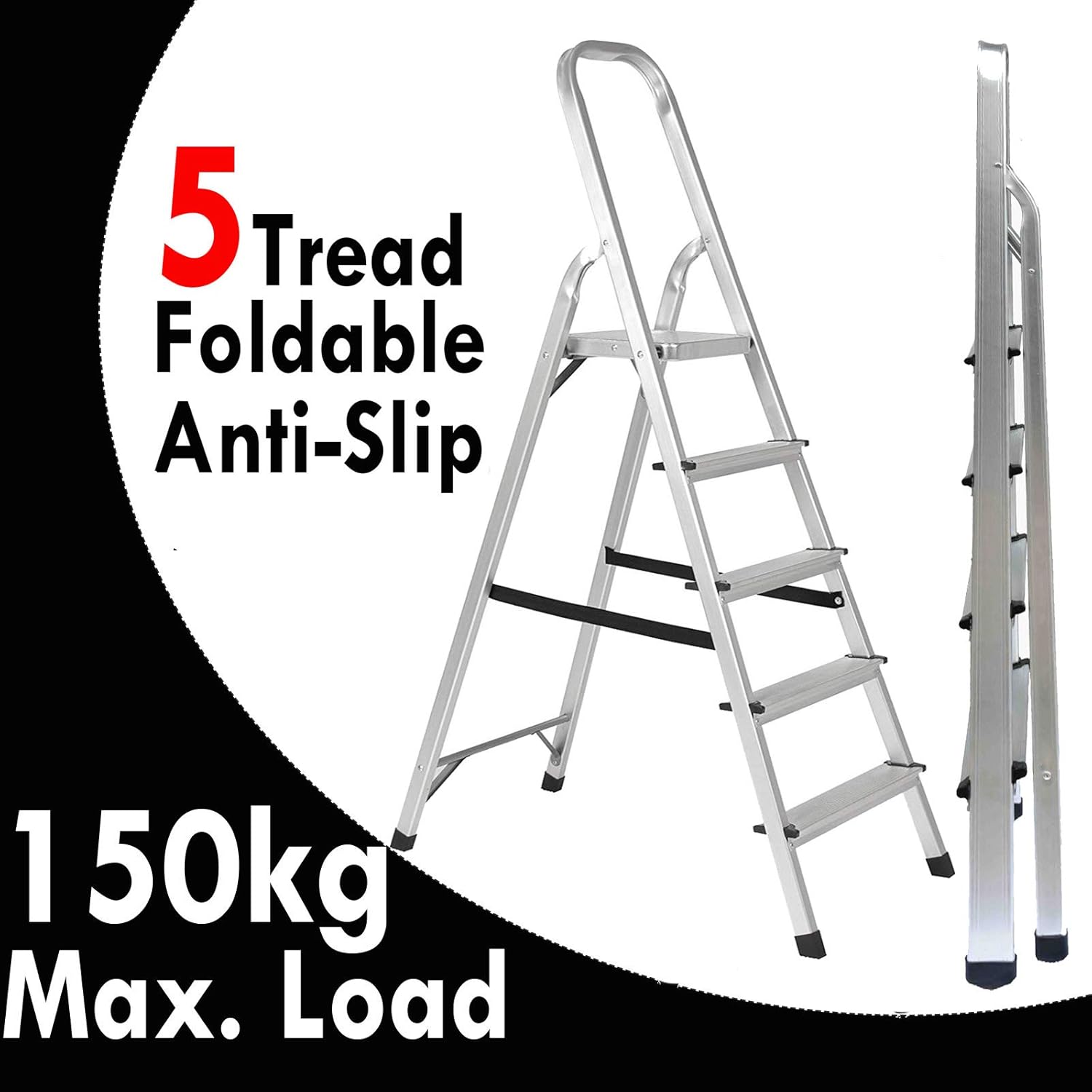 Folding Portable Stepladder With Safety Hand Rail Metal Steel Step Ladder 2 Tread Extra Large Steps Support With Non Slip Moulded Rubber Mat Idea For Home Kitchen Garage 150kg Load Capacity Home Kitchen Living Is it possible to implement two step authentication in rails using google's android application google authenticator? viana servicos empresariais sua empresa em boas maos