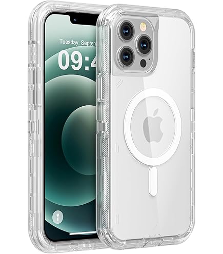 OtterBox Cover per iPhone 14 Pro ax Syetry+ Clear per agSafe