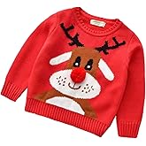 Kids Toddler Baby Girl Boy Knit Crewneck Sweater Cotton Pullover Sweatshirt Tops Warm Fall Winter Clothes