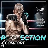 EVO Fitness MMA Gloves Matte Black Medium for Men Women Muay Thai Boxing view 7