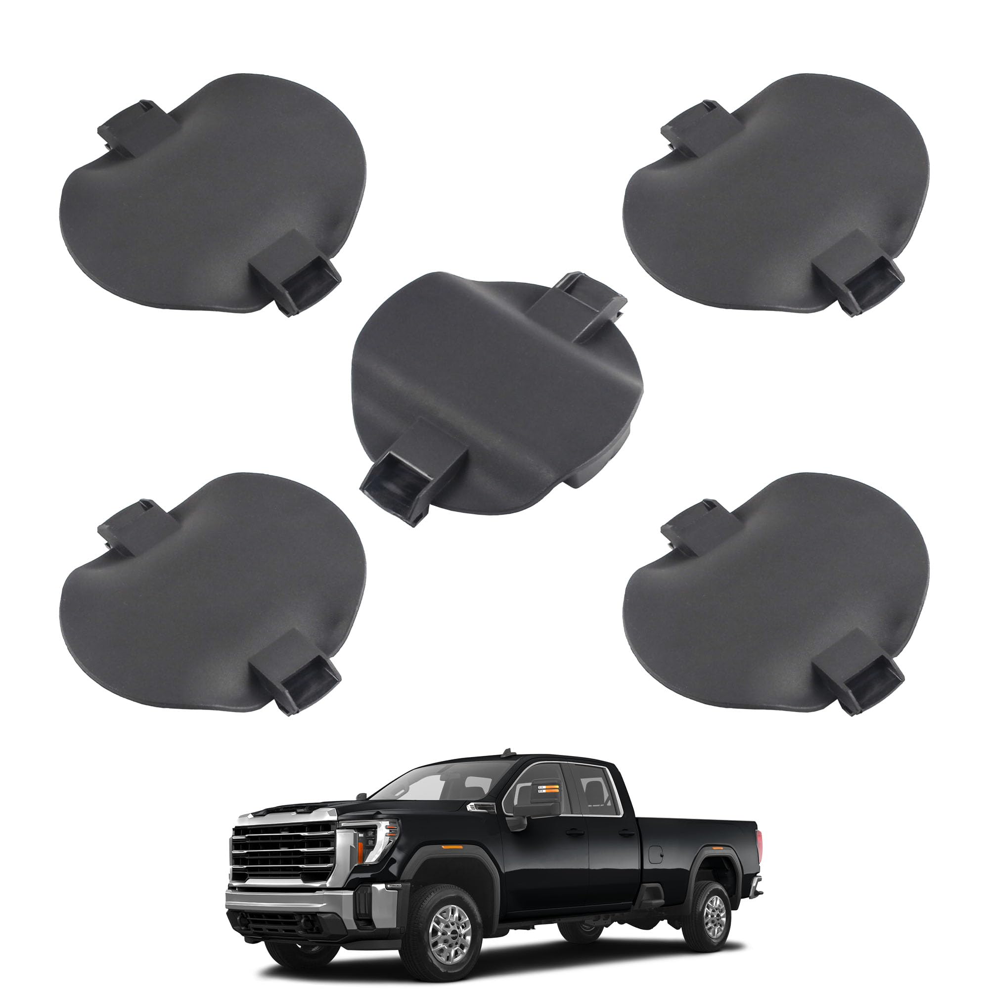 Photo 1 of YzusGomumu 5pcs Platform Hitch 5th Wheel Mount Covers Compatible with 2020-2024 GMC Sierra 2500HD 3500HD Chevrolet Silverado 2500HD 3500HD Replaces MTG84756187 MTG84756188