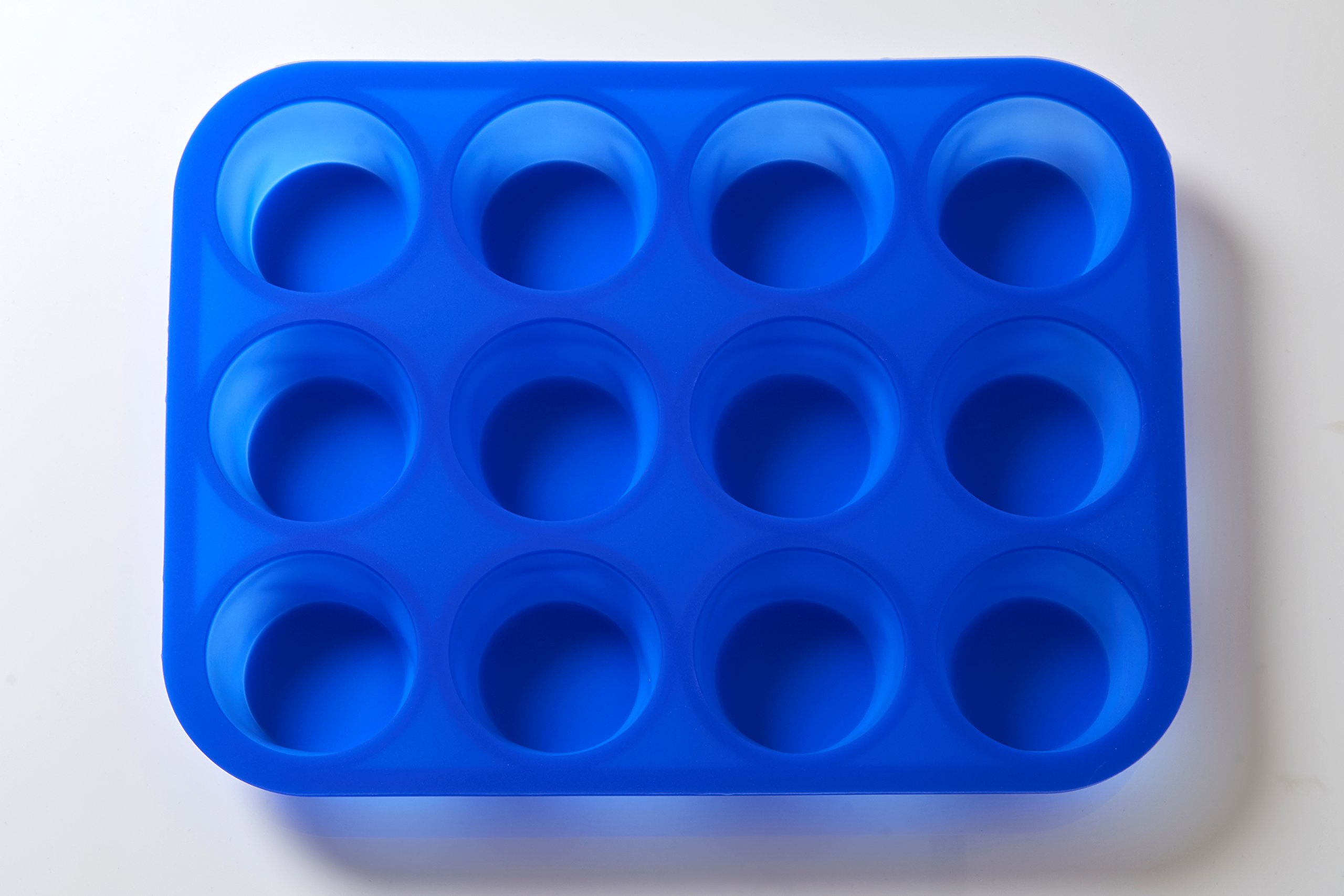 World Of Moulds Pack of 5 12 Cavity Round Cake Mould, Silicone, 33.5 x 25 x 3.8 cm