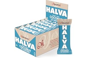 WELLBEE'S Oh Goodness! Organic Halva Bars - Paleo Approved - No Additives, Refined-Sugar, or Artificial Sweeteners - 40g Each - 16 Pack (Coconut Sap)