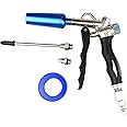 YOTOO 2-Way Air Blow Gun kit with Adjustable Air Flow, Extended Nozzle, High Flow Nozzle and 1/4" NPT Female Quick Plug