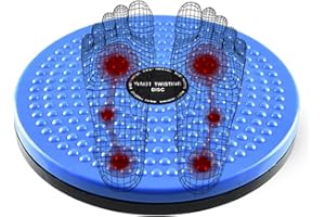 Xiaokeis Twisting Waist Disc, Body Shaping Twisting Boards Waist Aerobic Exercise Turn Sports Equipment for Slimming, Strengthening Abdominal and Stomach Exercise Equipment(Blue)