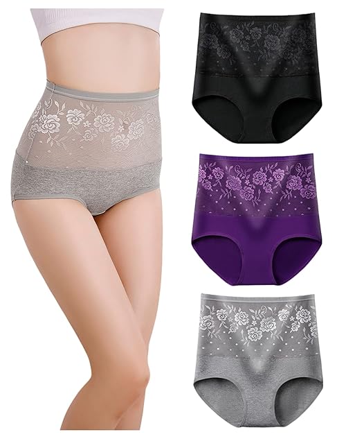 marysgift Women's Knickers Full Back Coverage Ladies Girls Underwear Multipack Tummy Control C-Section Recovery Panties (AK1,2XL UK 14 16)