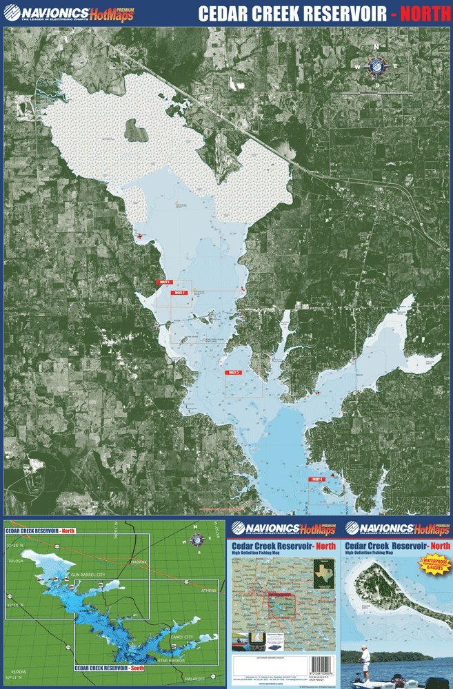 Cedar Creek Lake Fishing Map Cedar Creek Fishing Map - Bundle: 0821245004918: Amazon.com: Books